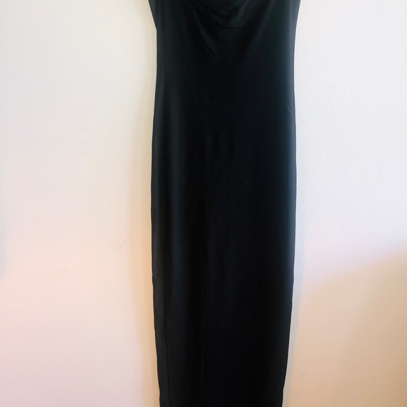 NWT $180 Bebe long strapless front slit dress - Picture 5 of 6